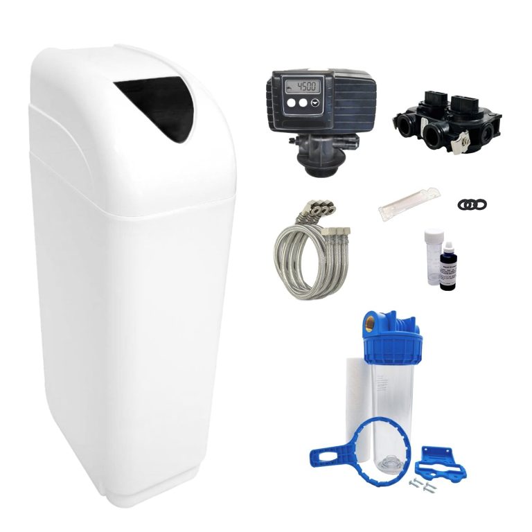 TOODO Adoucisseur d'eau 25L, vanne Fleck 5600 SXT volumétrique, kit complet prêt à installer