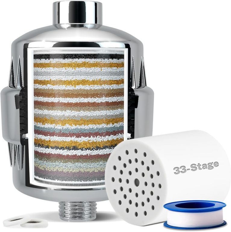 iSpring SF2S Filtre de Douche Haute Capacité 33 Étapes Eau Dure