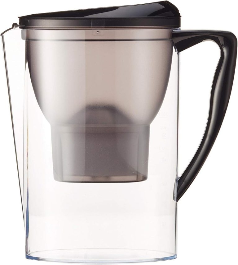 Amazon Basics, carafe filtrante 2,3 L noire