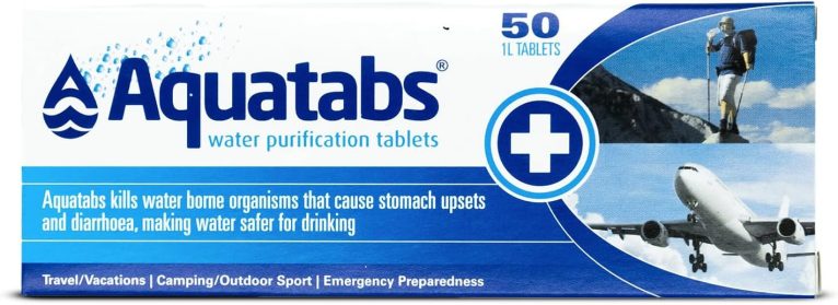 Aquatabs - Tablettes de purification de l'eau (50 pièces)